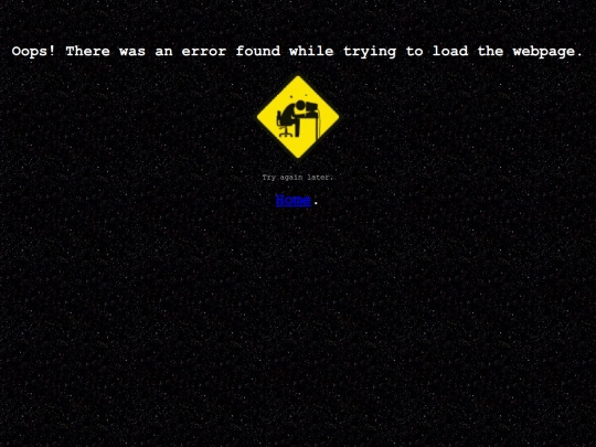 Error screenshot