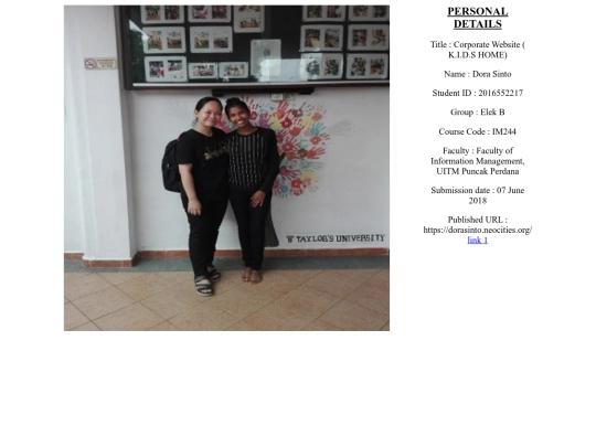 assignment 2/html - orphanage/aboutme screenshot