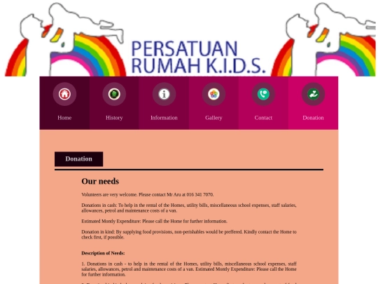 assignment 2/html - orphanage/donation screenshot
