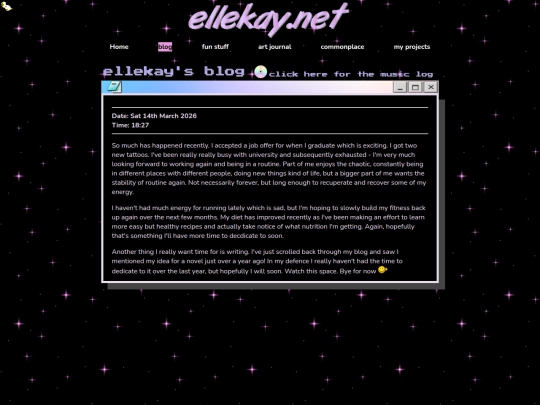 blog screenshot