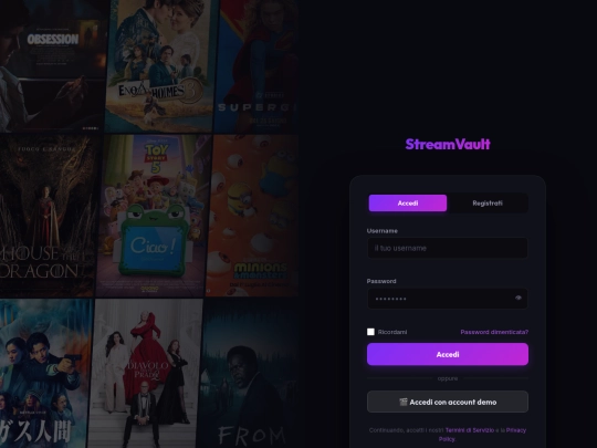 StreamVault/browse screenshot