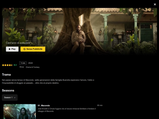 episodes/100annidisolitudine screenshot
