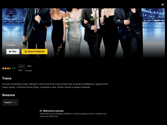 episodes/Friends screenshot
