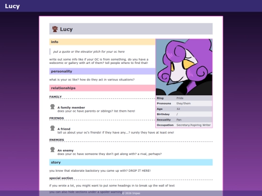 ocs/lucy screenshot