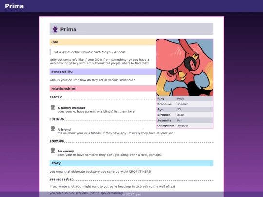 ocs/prima screenshot