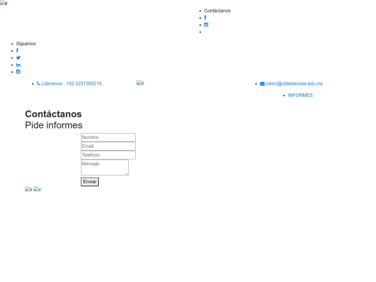 escuelapractica/contact screenshot