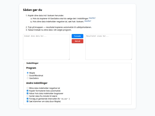 apps/appformatter screenshot