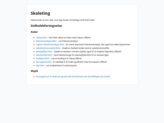 index screenshot