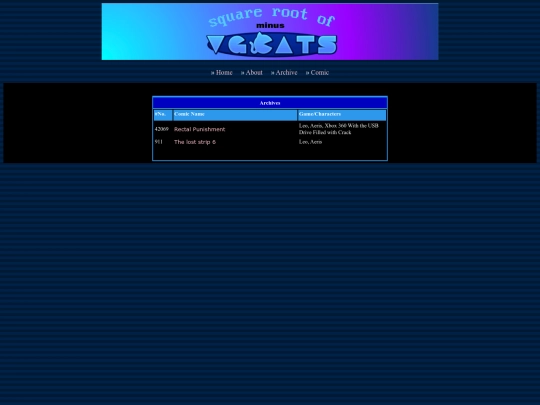 archive screenshot