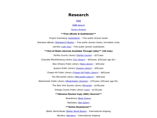 Researching screenshot