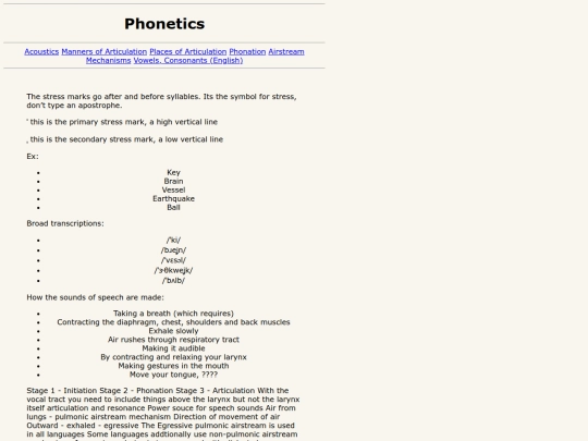 phonetics screenshot