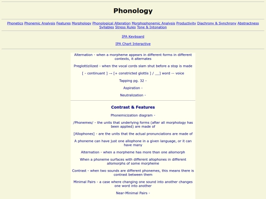 phonology screenshot