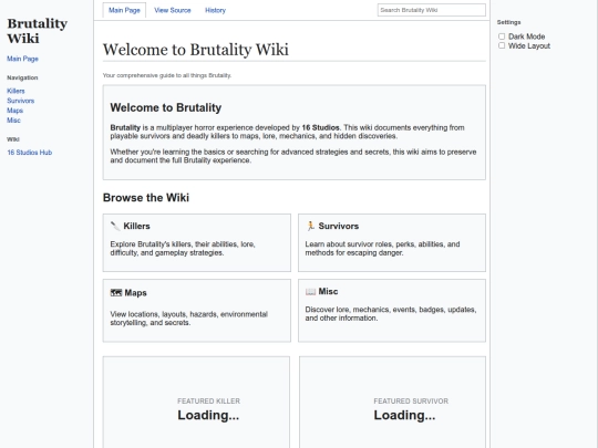 Brutality/brutalitywiki screenshot