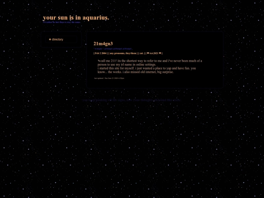 aboutme screenshot