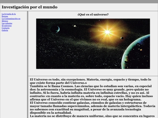 cursos/universo screenshot