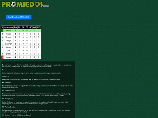 promiedos screenshot