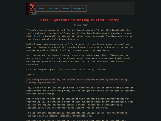 articles/libz1-experience-in-writing-library screenshot