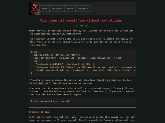 articles/vim-gitlog screenshot