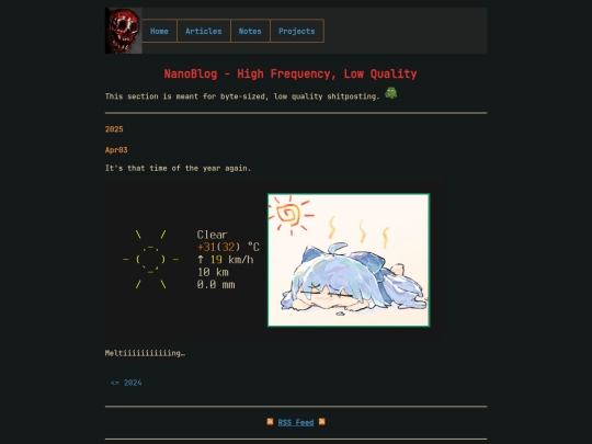 nanoblog screenshot