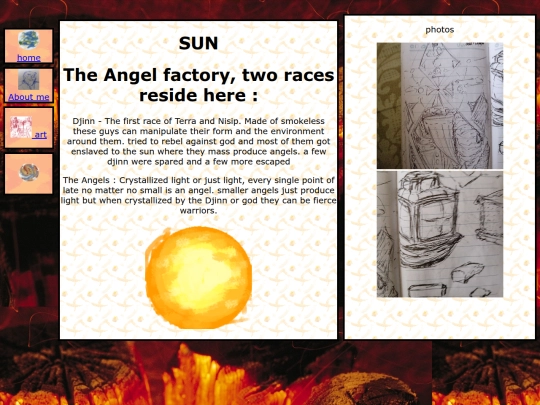 the planets/sun screenshot