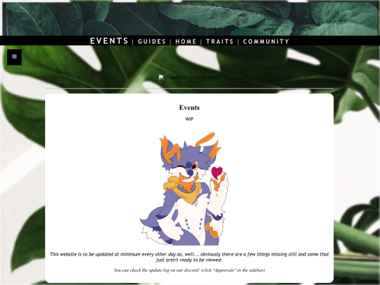events screenshot