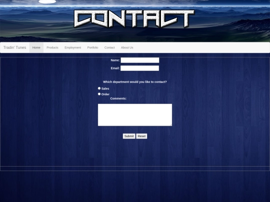 Contact screenshot