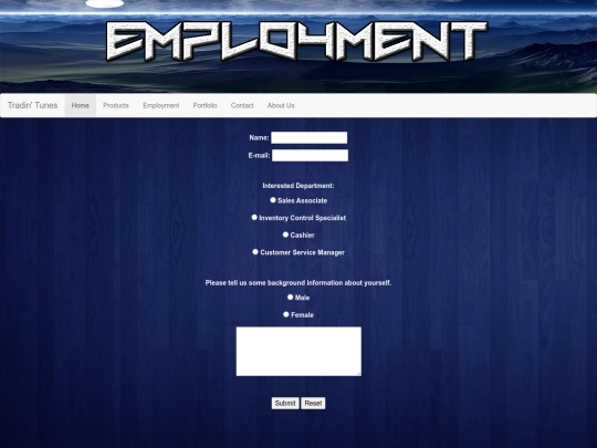 Employment screenshot
