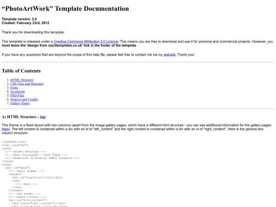 documentation screenshot