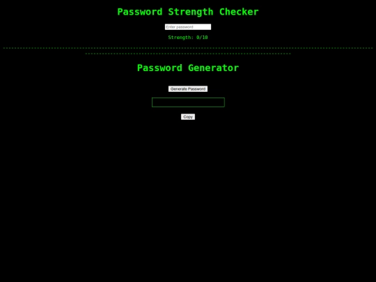 Password screenshot