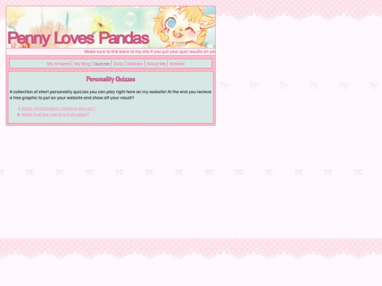quizzes screenshot