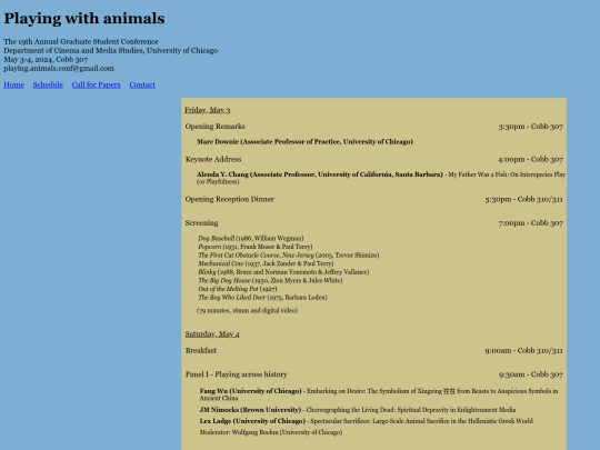 schedule screenshot