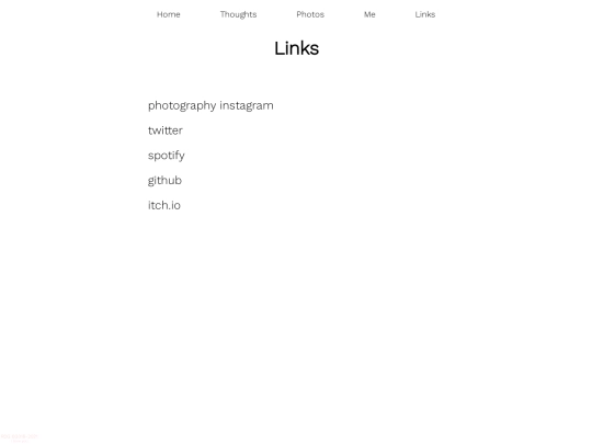 links screenshot