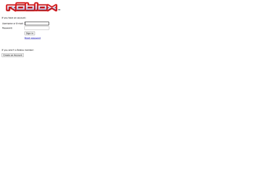 Portal/Roblox Login screenshot