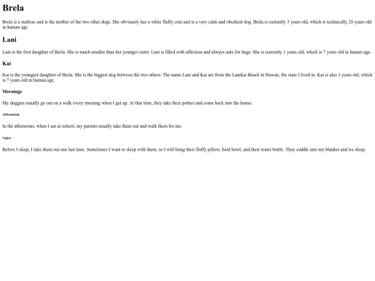 mydoggieswebpage screenshot