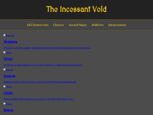classes screenshot
