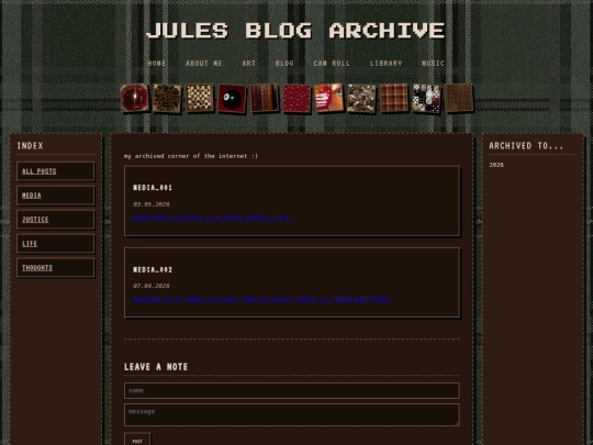 blog/bloghome screenshot