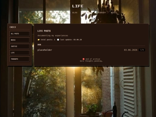 blog/life/life.home screenshot
