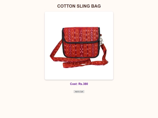 cottonslingbag screenshot