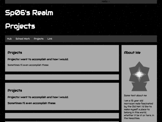projects screenshot