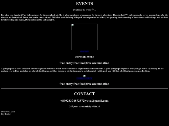 event screenshot