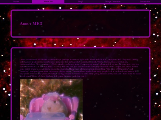 AboutMe screenshot