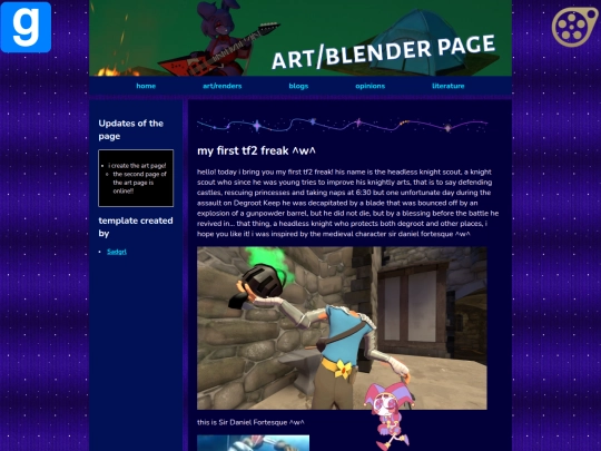 artpage screenshot