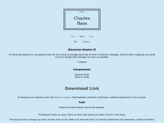 sessions/discourseii screenshot