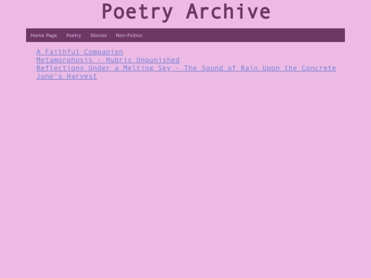 poetry_archive screenshot