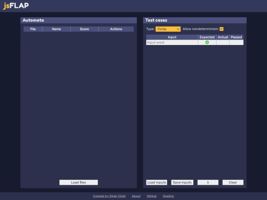 jsflap/grading screenshot