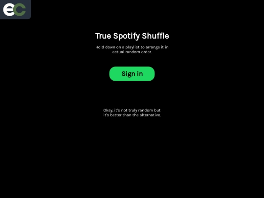 trueshuffle screenshot