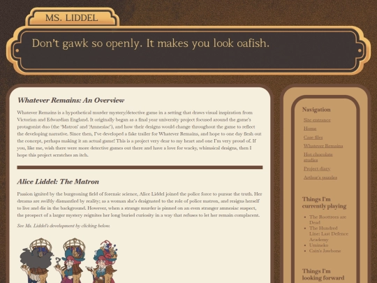 whatever_remains_pages/whateverremains_home screenshot