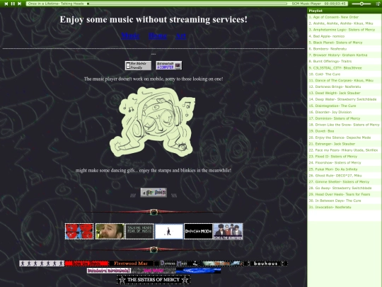 musicpage screenshot