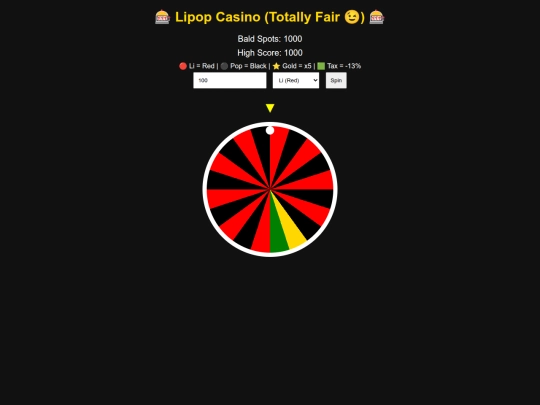 RiggedLipopcasino screenshot