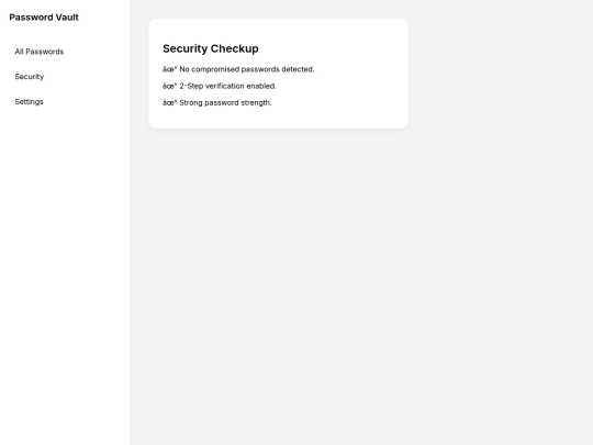 security screenshot